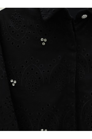 Fisto Detaylı Etekli Takım -Siyah