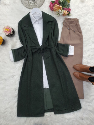 Kışlık Şardonlu Karyağdı Kaşe Kap -Haki