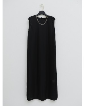 Long Underwear Dress -Black