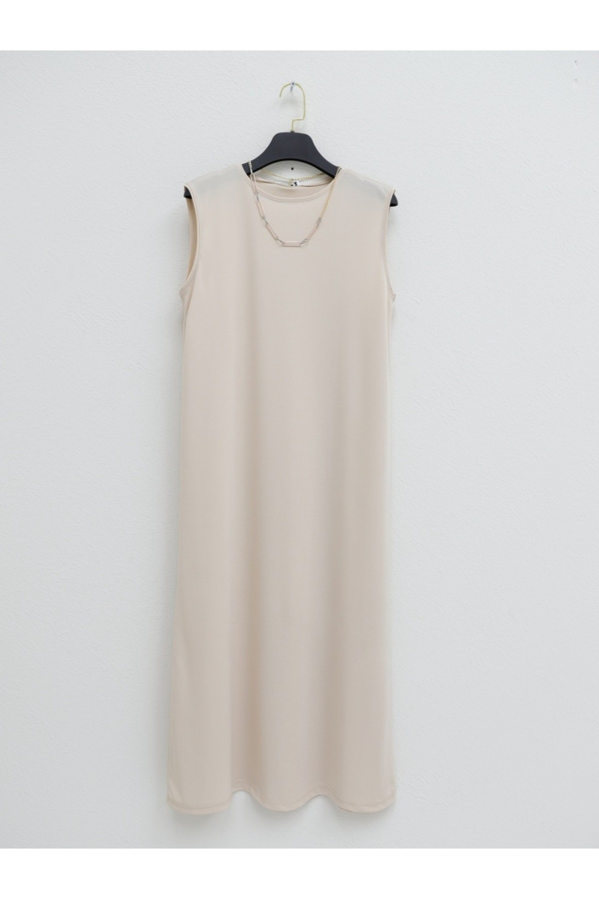 Long Underwear Dress -Cream color