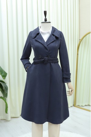 Beli Kemerli Cepli Süet Kap -Laci