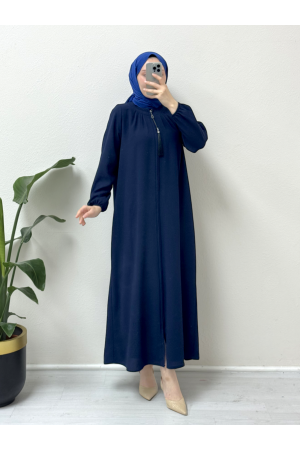 قبعة مبطنة مع تفاصيل شرابة سحاب -كحلي