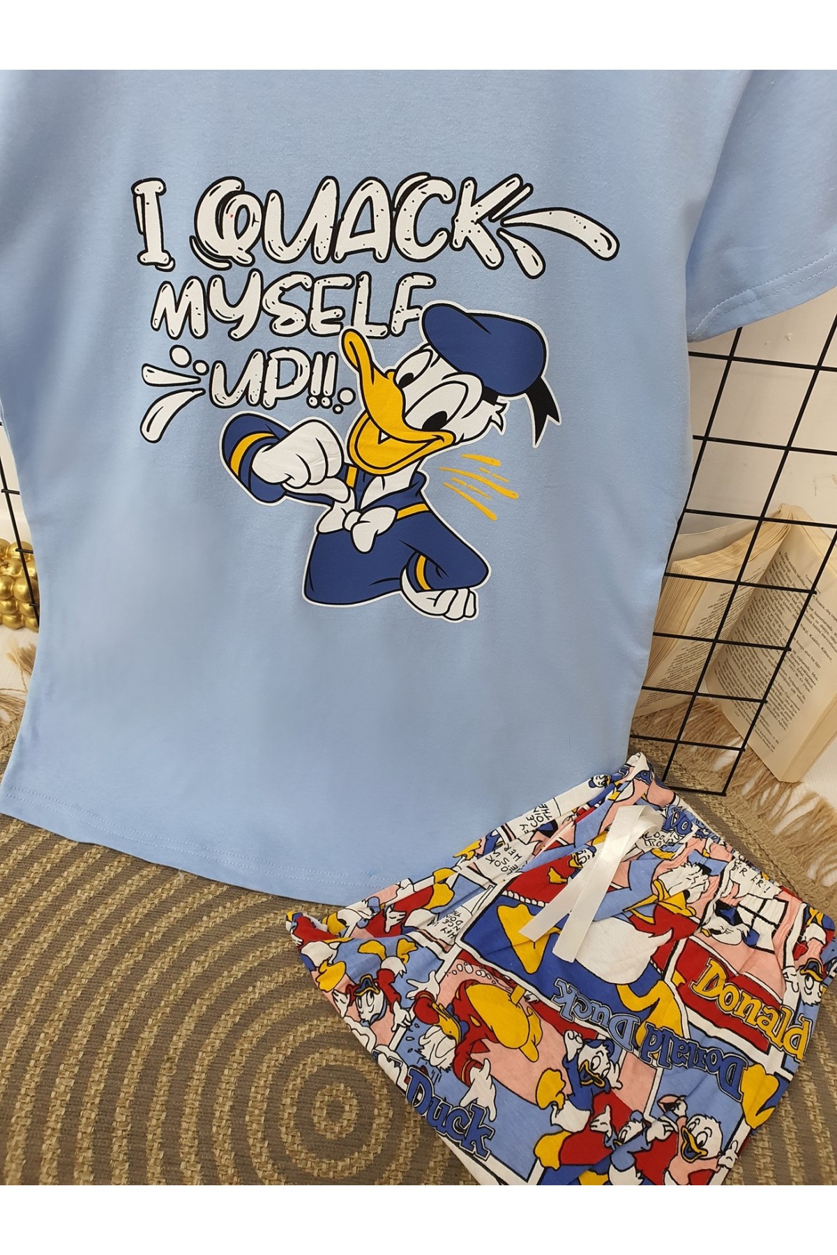 Donald Duck Printed Pajamas -Blue