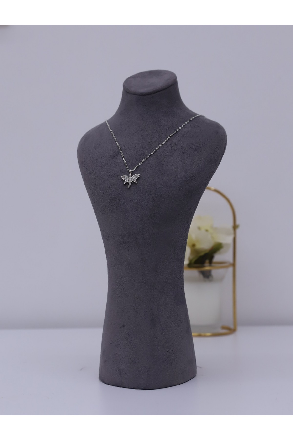 Yusufcuk Model Solmayan Zirkon Kolye -Gümüş