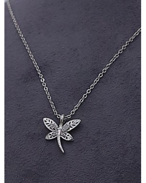 قلادة نموذج اليعسوب -فضة