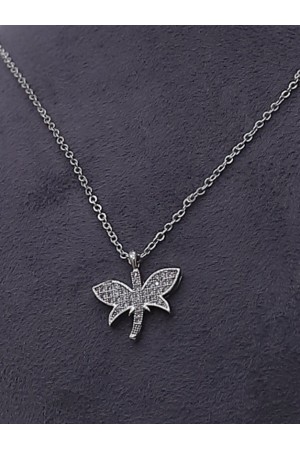 Yusufcuk Model Solmayan Zirkon Kolye -Gümüş