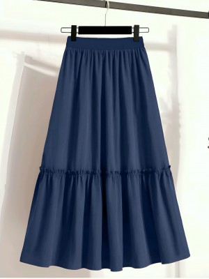 Beli Lastikli Poplin Etek -Laci