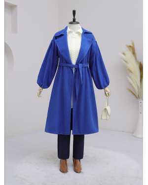 Balloon Sleeve Arched Cap -Saxe 