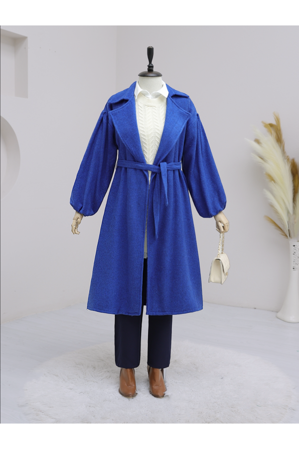 Balloon Sleeve Arched Cap -Saxe 