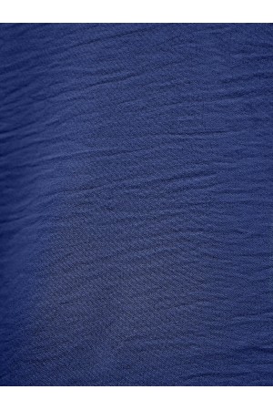 تونيك أيروبين كاجوال بأكمام مكشكشة ومرصعة -اللون النيلي