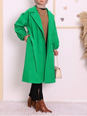 Balon Kol Kemerli Kap -Yeşil