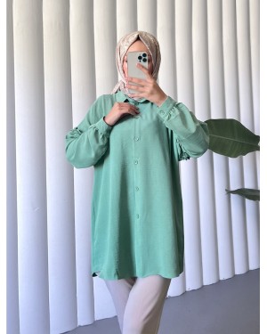 Kolları Taşlı Fırfırlı salaş Ayrobin Tunik  -Çağla Y.