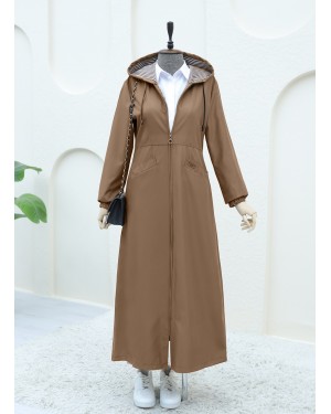Bondit Trench Coat with Bag Pockets  -Snuff
