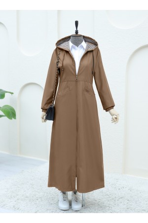 Bondit Trench Coat with Bag Pockets  -Snuff