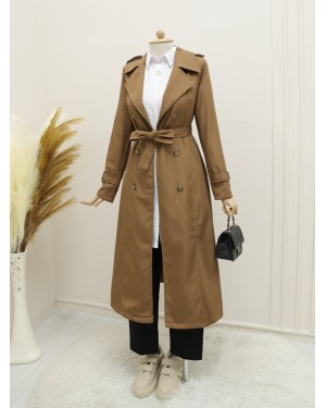 Lined Belt Trench Coat -Snuff