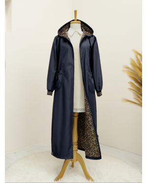 Torba Cepli Kapşonlu Ribanalı Trenckot -Laci