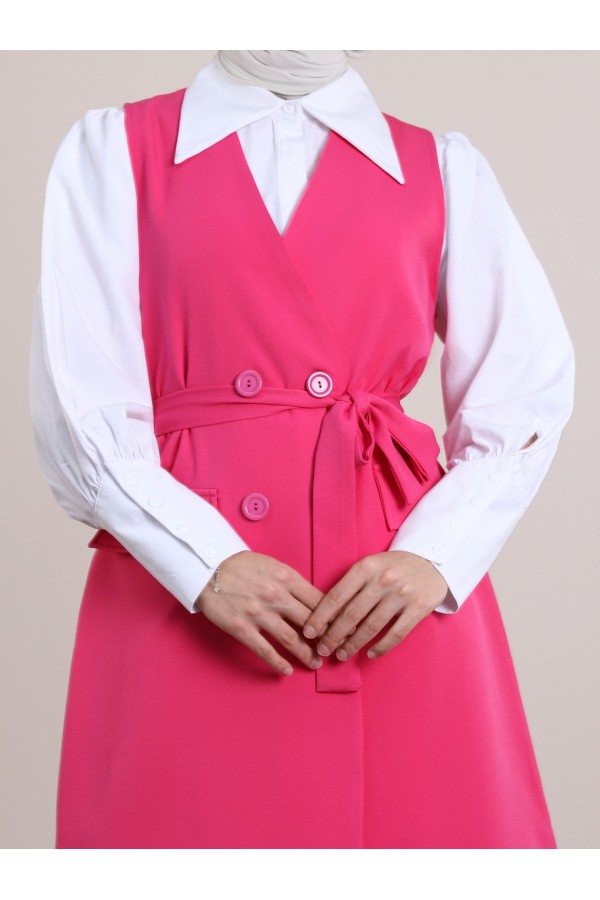 Yeleki Pantolon Takım -Pembe