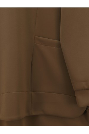 Scuba Suit with One Pocket and Trousers -Brown