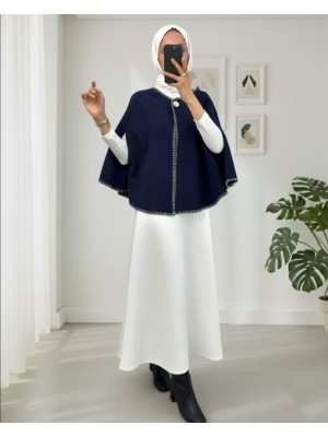 Çoban Dikişli Cepli Kaşe Panço -Laci