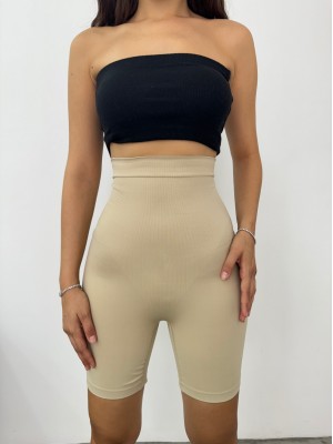 Silicone Long Leg Corset -Cream color