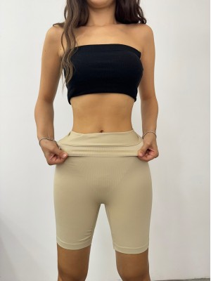 Silicone Long Leg Corset -Cream color