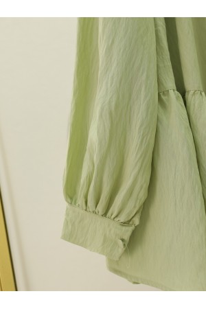 قميص بقطعة مفصلة من القوس الأمامي  -بحري