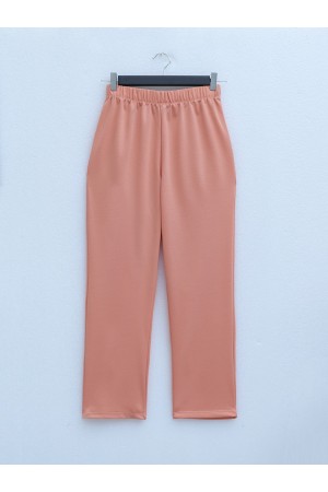 بدلة طويلة من القطن الممشط برقبة دائرية -فم الجراء