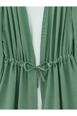 Tunnel Laced Ayrobin Kimono Set -Cagla Green