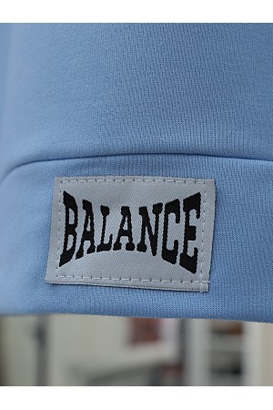 بدلة قطنية ممشطة بغطاء للرأس مع تفاصيل شعار  -ريشي