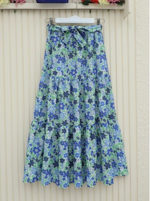 Çiçek Desenli Kemerli İkili Takım -Laci