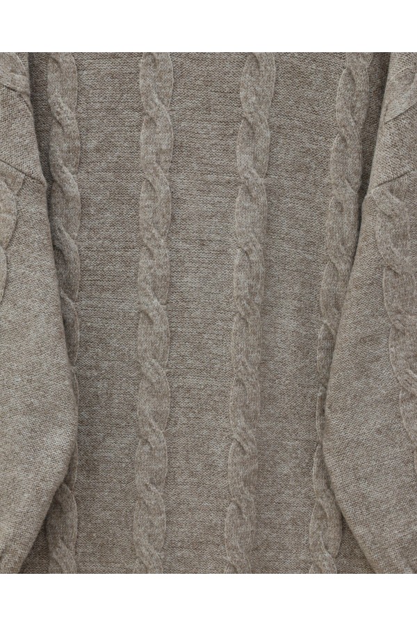 Hair Knitting Pattern Soft Knitwear Sweater - Soil