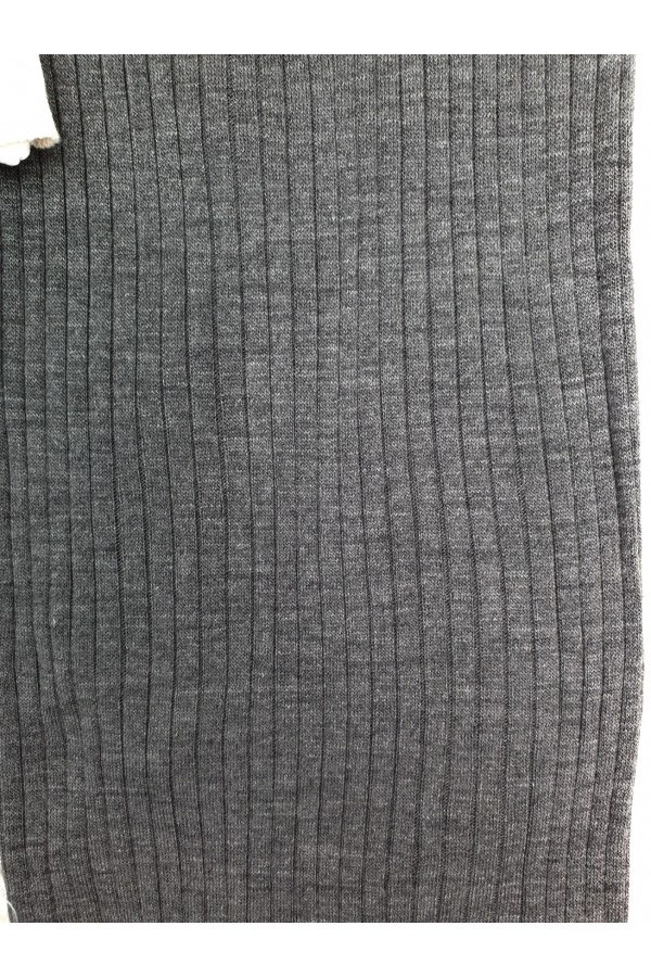 Double Pocket Ribbed Knitwear Set -Smoked 
