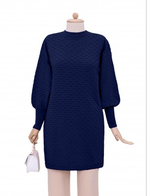 Kabartma Desen Triko Tunik     -Laci