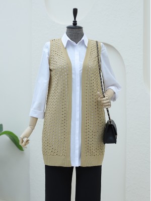 Ajurlu Yelek  -Vizon