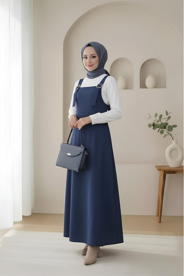 Yarım Fermuarlı Gabardin Jile  -Laci