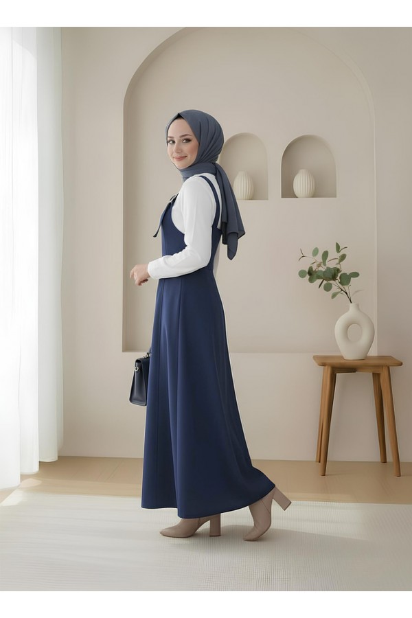 Yarım Fermuarlı Gabardin Jile  -Laci