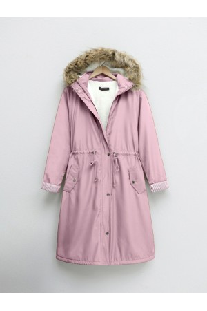 İçi Pelüş Çıkma Ķapşonlu Bondig Mont  -Powder