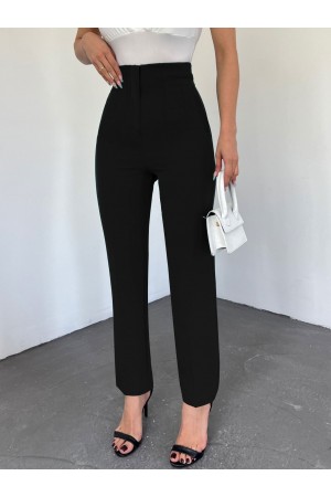 ز رع بنطال جزرة مطوي -أسود