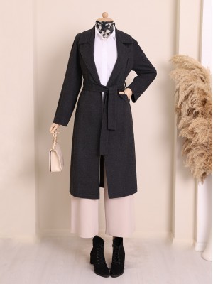 Kışlık Şardonlu Karyağdı Kaşe Kap -Antrasit