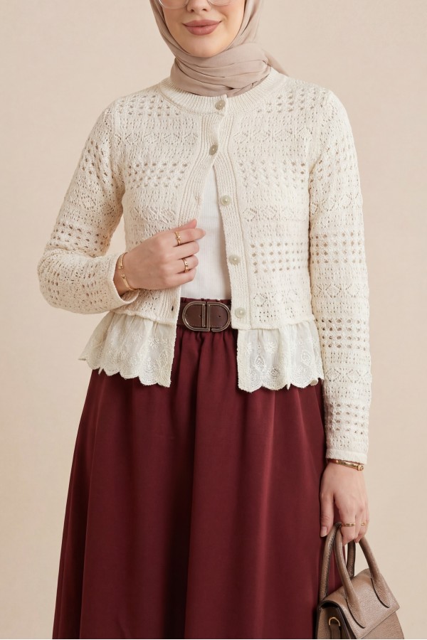 Imported soft gabardine skirt with hem stitching detail, elasticated waist, and lining.  -Maroon
