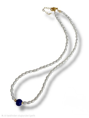 Sand Pearl Necklace -Cream color