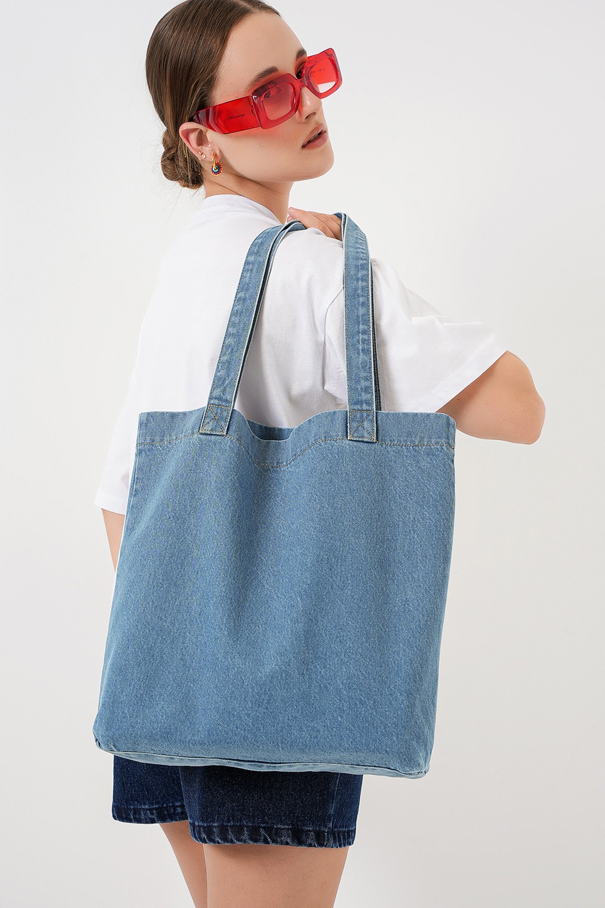 Women's Denim Shoulder Bag 010184 