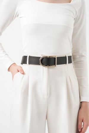Women's Large Buckle Belt 031 