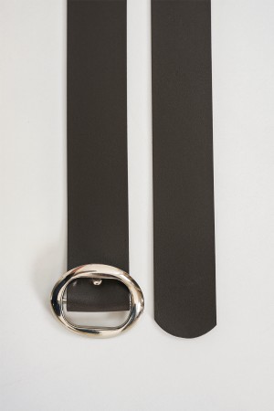 Women's Oval Buckle Belt 033 