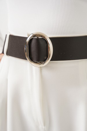 Women's Oval Buckle Belt 033 