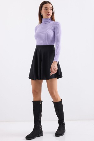 كنزة صوفية بياقة عالية 10311 