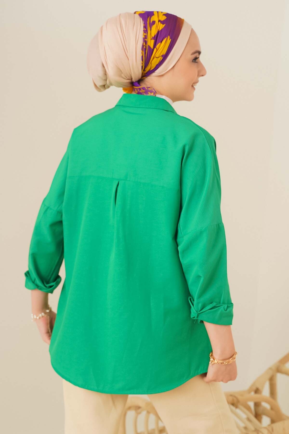 103901 Oversize Basic Hijab Shirt 