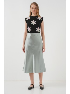 15806 Saten Etek - Çağla