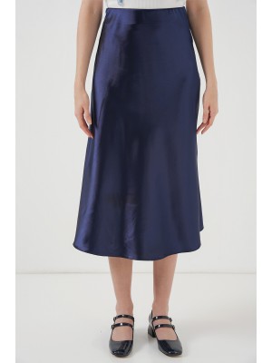 15806 Saten Etek - Lacivert