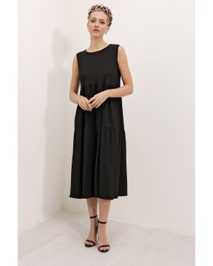 فستان بيجدارت 2448 طويل بدون أكمام محبوك 